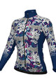 ALÉ Cyklistický dres s dlhým rukávom zimný - HIBISCUS PR-R - modrá/biela