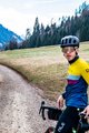 ALÉ Cyklistický dres s dlhým rukávom zimný - CHAOS OFF ROAD - GRAVEL - modrá/žltá