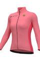 ALÉ Cyklistický dres s dlhým rukávom zimný - FONDO 2.0 SOLID - ružová