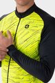 ALÉ Cyklistický dres s dlhým rukávom zimný - BYTE PRAGMA - žltá/čierna