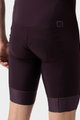 ALÉ Cyklistické nohavice krátke s trakmi - MAGIC COLOUR PR-E - fialová