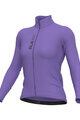 ALÉ Cyklistický dres s dlhým rukávom letný - PRAGMA COLOR BLOCK - fialová