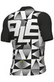 ALÉ Cyklistický dres s krátkym rukávom - MULTIVERSO PR-E - čierna/biela
