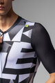 ALÉ Cyklistický dres s krátkym rukávom - MULTIVERSO PR-E - čierna/biela