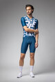ALÉ Cyklistický dres s krátkym rukávom - MULTIVERSO PR-E - modrá/biela