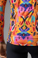 ALÉ Cyklistický dres s dlhým rukávom zimný - TRIBAL - oranžová