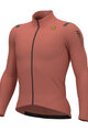 ALÉ Cyklistický dres s dlhým rukávom zimný - WARM RACE - ružová