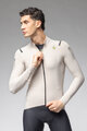 ALÉ Cyklistický dres s dlhým rukávom zimný - WARM RACE - ivory