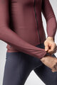 ALÉ Cyklistický dres s dlhým rukávom zimný - WARM RACE - bordová