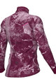 ALÉ Cyklistický dres s dlhým rukávom zimný - PR-E ICY - bordová/biela