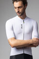 ALÉ Cyklistický dres s krátkym rukávom - COLOR BLOCK PRAGMA - biela