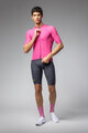 ALÉ Cyklistický dres s krátkym rukávom - COLOR BLOCK PRAGMA - ružová