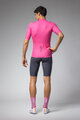 ALÉ Cyklistický dres s krátkym rukávom - COLOR BLOCK PRAGMA - ružová