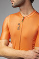 ALÉ Cyklistický dres s krátkym rukávom - COLOR BLOCK PRAGMA - oranžová