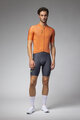 ALÉ Cyklistický dres s krátkym rukávom - COLOR BLOCK PRAGMA - oranžová