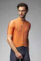 ALÉ Cyklistický dres s krátkym rukávom - COLOR BLOCK PRAGMA - oranžová