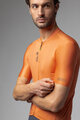 ALÉ Cyklistický dres s krátkym rukávom - COLOR BLOCK PRAGMA - oranžová