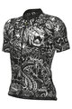 ALÉ Cyklistický dres s krátkym rukávom - SAFARI PRAGMA - čierna/biela