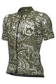 ALÉ Cyklistický dres s krátkym rukávom - SAFARI PRAGMA - zelená/biela