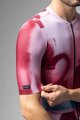 ALÉ Cyklistický dres s krátkym rukávom - SOUND PR-E - biela/bordová