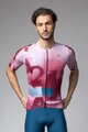 ALÉ Cyklistický dres s krátkym rukávom - SOUND PR-E - biela/bordová