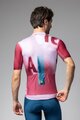 ALÉ Cyklistický dres s krátkym rukávom - SOUND PR-E - biela/bordová