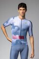 ALÉ Cyklistický dres s krátkym rukávom - SOUND PR-E - biela/modrá