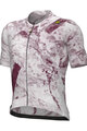 ALÉ Cyklistický dres s krátkym rukávom - MARBLE PR-E - biela/červená