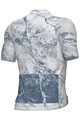 ALÉ Cyklistický dres s krátkym rukávom - MARBLE PR-E - biela/modrá