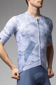 ALÉ Cyklistický dres s krátkym rukávom - MARBLE PR-E - biela/modrá