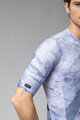 ALÉ Cyklistický dres s krátkym rukávom - MARBLE PR-E - biela/modrá