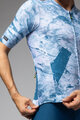 ALÉ Cyklistický dres s krátkym rukávom - MARBLE PR-E - biela/modrá