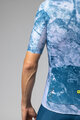 ALÉ Cyklistický dres s krátkym rukávom - MARBLE PR-E - biela/modrá