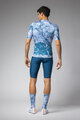 ALÉ Cyklistický dres s krátkym rukávom - MARBLE PR-E - biela/modrá