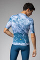 ALÉ Cyklistický dres s krátkym rukávom - MARBLE PR-E - biela/modrá
