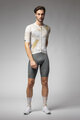 ALÉ Cyklistický dres s krátkym rukávom - MARBLE PR-E - biela/zlatá