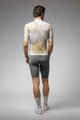 ALÉ Cyklistický dres s krátkym rukávom - MARBLE PR-E - biela/zlatá