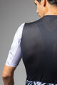 ALÉ Cyklistický dres s krátkym rukávom - PALM PR-E - čierna/biela