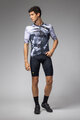 ALÉ Cyklistický dres s krátkym rukávom - PALM PR-E - čierna/biela