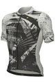 ALÉ Cyklistický dres s krátkym rukávom - PALM PR-E - biela/zelená