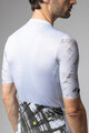 ALÉ Cyklistický dres s krátkym rukávom - PALM PR-E - biela/zelená