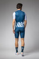 ALÉ Cyklistický dres s krátkym rukávom - PALM PR-E - biela/modrá