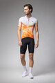 ALÉ Cyklistický dres s krátkym rukávom - QURTZ PR-E - biela/oranžová