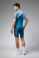 ALÉ Cyklistický dres s krátkym rukávom - FLASH PR-E - modrá/biela
