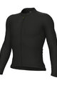 ALÉ Cyklistický dres s dlhým rukávom letný - COLOR BLOCK PRAGMA - čierna