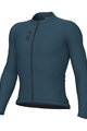ALÉ Cyklistický dres s dlhým rukávom letný - COLOR BLOCK PRAGMA - modrá