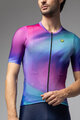 ALÉ Cyklistický dres s krátkym rukávom - AURORA PR-E - ružová/modrá/tyrkysová