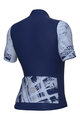 ALÉ Cyklistický dres s krátkym rukávom - PALM PR-E - modrá/fialová