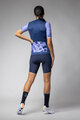 ALÉ Cyklistický dres s krátkym rukávom - PALM PR-E - modrá/fialová
