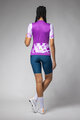 ALÉ Cyklistický dres s krátkym rukávom - PALM PR-E - cyklamenová/biela